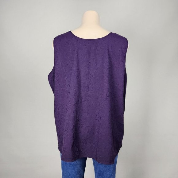 Penningtons Purple Sleeveless Top Size 5X - Picture 5 of 8